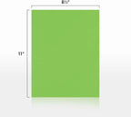 LUXPaper 8.5" x 11" Paper | Letter Size | Limelight Green | 80lb. Text | 50 Qty - Image 2