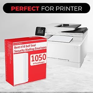 #10 Envelopes Letter Size Self Seal | 1, 050 Business Mailing Security Peel and - Image 3