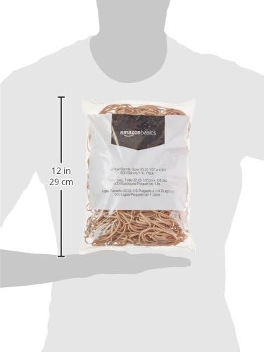 Amazon Basics Rubber Bands, Size 33, 600 Bands/1 lb Pack - Image 5