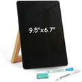 WALGLASS Desktop Black Glass Dry Erase Board 9.5"x 6.7" by WALGLASS