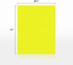 LUXPaper 8.5" x 11" Paper | Letter Size | Citrus Yellow | 80lb. Text | 50 Qty - Image 2