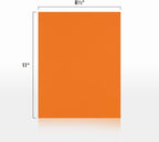LUXPaper 8.5" x 11" Paper | Letter Size | Mandarin Orange | 80lb. Text | 250 Qty - Image 2