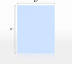 LUXPaper 8.5" x 11" Paper | Letter Size | Baby Blue | 80lb. Text | 250 Qty - Image 2