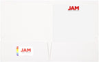 JAM PAPER Laminated Two Pocket Glossy School Folders - Image 2