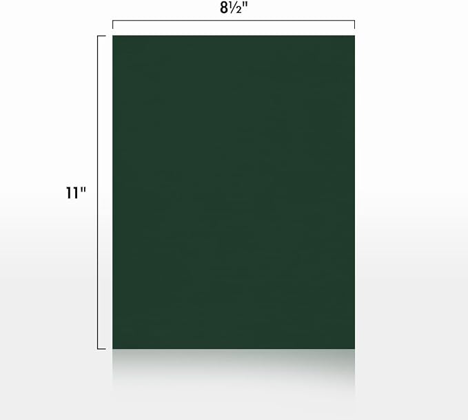 LUXPaper 8.5" x 11" Cardstock | Letter Size | Green Linen | 100lb. Cover | 500 - Image 2