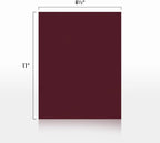 LUXPaper 8.5" x 11" Cardstock | Letter Size | Burgundy Linen | 100lb. Cover | 1 - Image 2