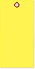 SmartSign 6.25 x 3.125 inch “Yellow” Blank Tyvek Shipping Tags by SmartSign