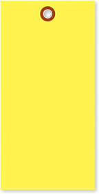 SmartSign 6.25 x 3.125 inch “Yellow” Blank Tyvek Shipping Tags by SmartSign