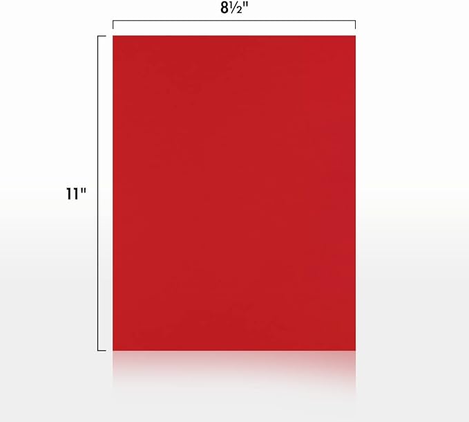 LUXPaper 8.5" x 11" Paper | Letter Size | Ruby Red | 80lb. Text | 500 Qty - Image 2