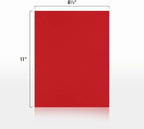 LUXPaper 8.5" x 11" Paper | Letter Size | Ruby Red | 80lb. Text | 50 Qty - Image 2