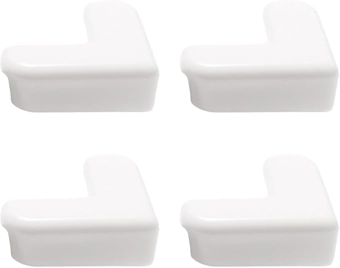 4Pcs White Corner and Edge Protectors, Self-Adhesive Bumpers by Veloshine