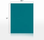 LUXPaper 8.5" x 11" Paper | Letter Size | Teal | 80lb. Text | 500 Qty - Image 2