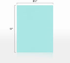 LUXPaper 8.5" x 11" Paper | Letter Size | Seafoam Blue | 80lb. Text | 50 Qty - Image 2