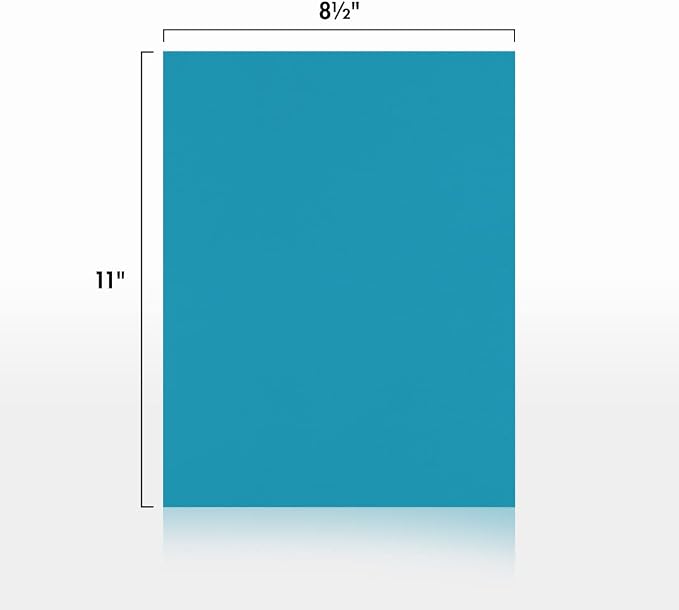 LUXPaper 8.5" x 11" Paper | Letter Size | Bright Blue | 60lb. Text | 50 Qty - Image 2
