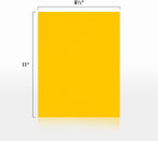 LUXPaper 8.5" x 11" Paper | Letter Size | Sunflower Yellow | 80lb. Text | 1 - Image 2