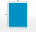 LUXPaper 8.5" x 11" Paper | Letter Size | Pool Blue | 80lb. Text | 50 Qty - Image 2