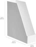 Amazon Basics Rectangular Plastic Desk Organizer, Magazine Rack - Image 2