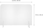 ELAYARD 5pcs Acrylic Desktop Whiteboards Clear Writing Message Boards Simple - Image 5