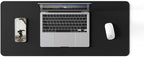 POUT TekDec Mat – Vegan Leather Desk Pad, Water-Resistant Surface, Anti-Slip by POUT