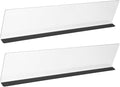 OSALADI 2pcs Clear Acrylic Computer Monitor Memo Boards Left Right Side Panel by OSALADI