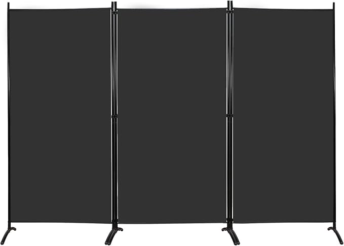 MAYOLIAH Partition Room Dividers 3 Panel Folding Privacy Screens 6 Ft Tall - Image 2