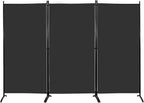 MAYOLIAH Partition Room Dividers 3 Panel Folding Privacy Screens 6 Ft Tall - Image 2