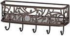 mDesign Wall Mount Metal Entryway Storage Organizer Mail Sorter Basket by mDesign