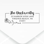 Custom Floral Address Stamp | Choose from 12 Designs | Multiple Ink Color - Image 2