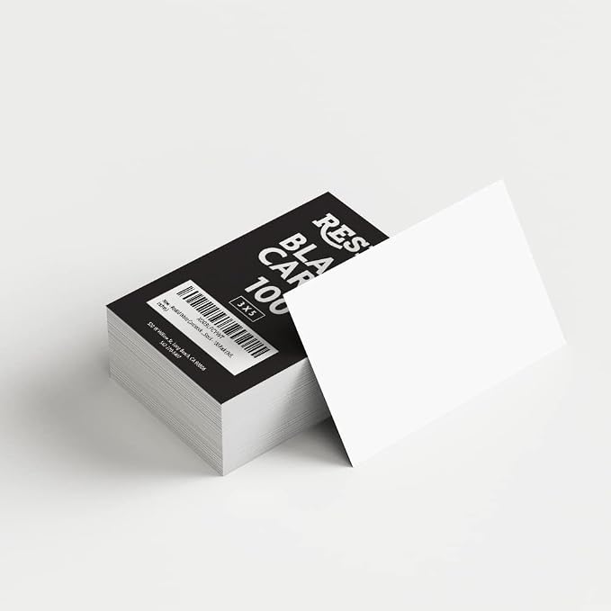 Reskid 100 Pack of 3x5 inches Thick Heavyweight Index Cards on 110lb Card Stock by Unknown