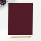 LUXPaper 8.5" x 11" Cardstock | Letter Size | Burgundy Linen | 100lb. Cover | 1 - Image 3