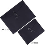 10pcs A4 Kraft Paper Envelopes Portfolio Foolscap File Folders Document Folder - Image 3
