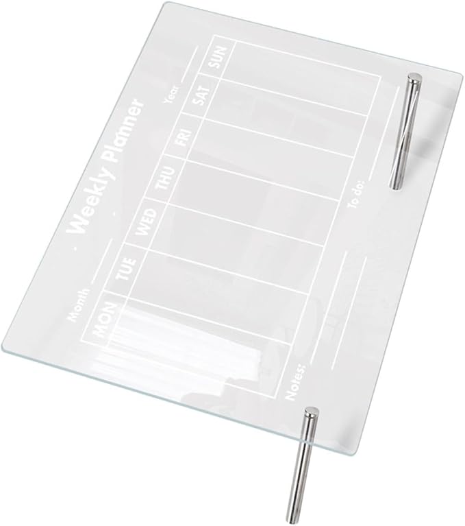 COHEALI Transparent Acrylic Memo Board Erasable Writing Message Board by COHEALI