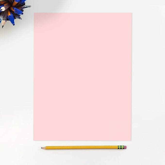 LUXPaper 8.5" x 11" Paper | Letter Size | Candy Pink | 80lb. Text | 500 Qty - Image 3