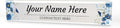 Signs ByLITA Floral Pattern Customized Nameplate | Indigo Blooms Personalized by SignsByLITA