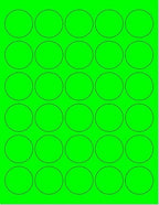 NextDayLabels - Pack of 25 Sheets, 8-1/2 x 11" Fluorescent Labels by NextDayLabels