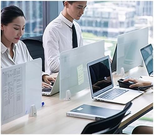 Acrylic Frosted Privacy Screen Divider, Portable Desk Panel - Image 2