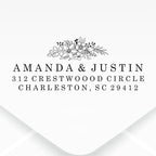 Custom Floral Address Stamp | Choose from 12 Designs | Multiple Ink Color - Image 2