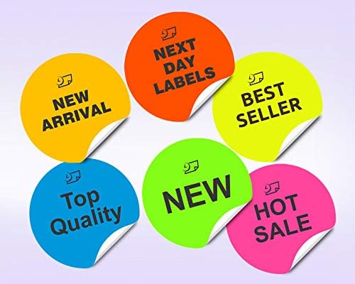 Pack of 25 Sheets, 8-1/2 x 11" Fluorescent Labels - Image 4