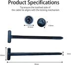 200 Pcs Nylon Universal Cable Tie Buckle - Image 2