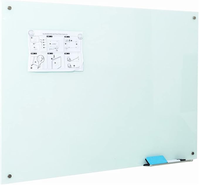 Magnetic Glass Writeboard 48"X36" Premium Tempered Dry Erase Boards Wall - Image 9