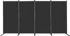 MAYOLIAH 4 Panel Room Divider 6ft Tall Freestanding Privacy Screen 136'' W by MayoliahHome
