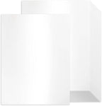 24 Sheets White Shimmer Cardstock 8.5 x 11 Metallic Paper, Goefun 80lb Card by Goefun