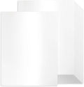 100 Sheets White Shimmer Cardstock 8.5 x 11 Certificate Paper, Goefun 80lb by Goefun