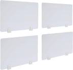 4PCS Desk Dividers Office Partitions, Privacy Desk Panel Protective, Frosted by TFCFL