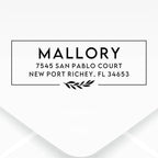 Custom Floral Address Stamp | Choose from 12 Designs | Multiple Ink Color - Image 2