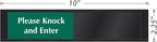 SmartSign Privacy Sign Please Knock And Enter/In Session Door Slider Sign - Image 3