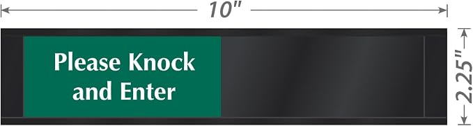 SmartSign Privacy Sign Please Knock And Enter/In Session Door Slider Sign - Image 3