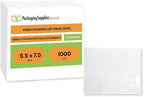 PSBM 1000 PCS 7.5 x 5.5 Inch Clear Blank Packing List Envelopes, Shipping - Image 2