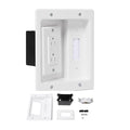 Wall Cable Concealer Management Kit, Recessed Outlet Behind TV by Unknown