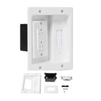 Wall Cable Concealer Management Kit, Recessed Outlet Behind TV by Unknown